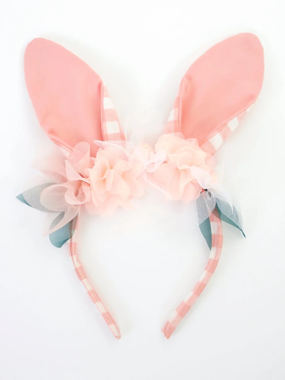Meri Meri Embellished Gingham Bunny Headband